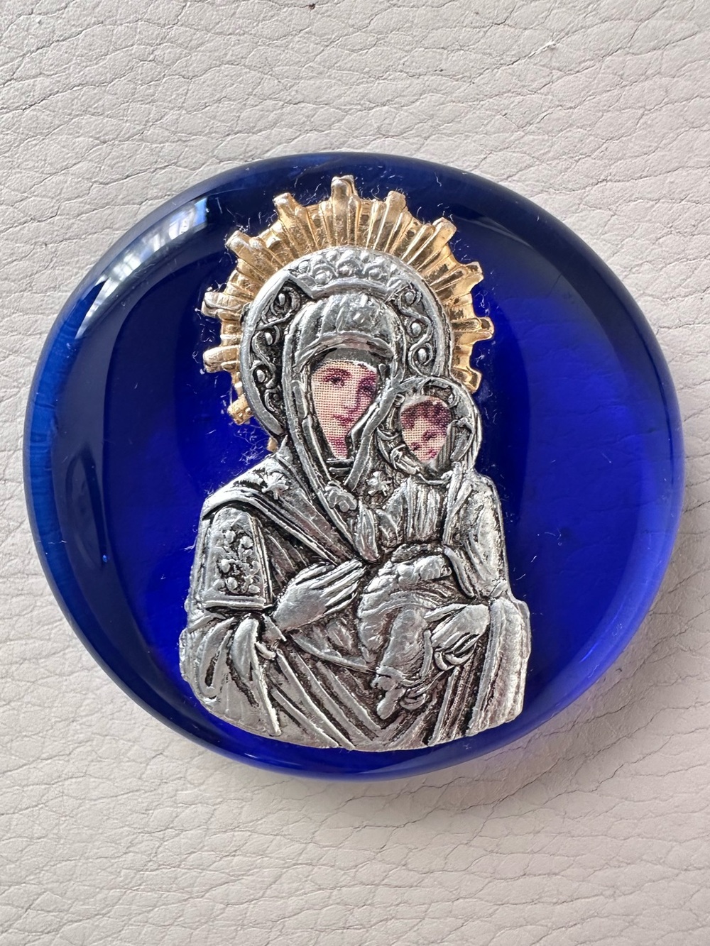 Religious Glass Icon pendant